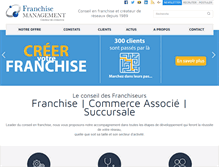 Tablet Screenshot of franchise-management.com
